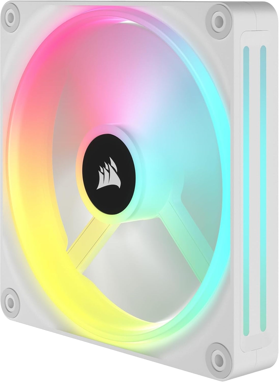 Corsair iCUE LINK QX140 RGB 140mm Magnetic Dome RGB Lüfter - Weiss Nur Fans Einfach (140mm) Weiss, N
