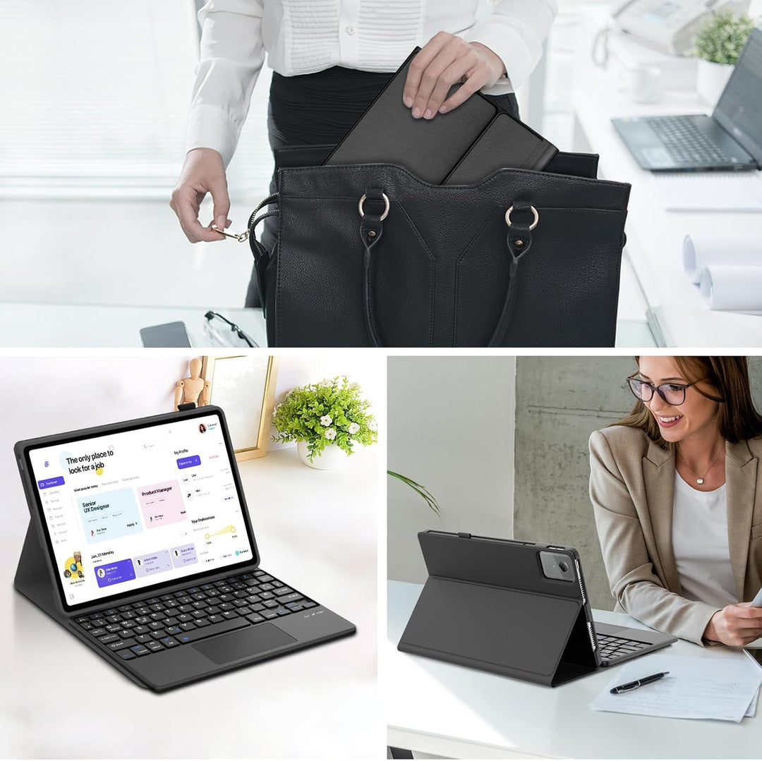Tastatur Hülle für Lenovo Idea Tab 2025 11 Zoll (TB-336ZU TB-336FU) mit Touchpad, Kabellose Bluetoot