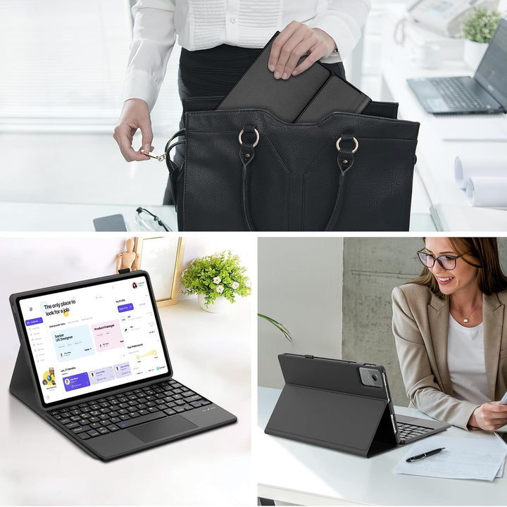 Tastatur Hülle für Lenovo Idea Tab 2025 11 Zoll (TB-336ZU TB-336FU) mit Touchpad, Kabellose Bluetoot