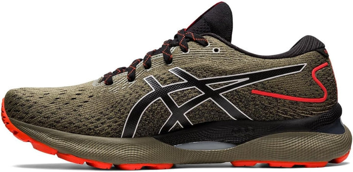 ASICS Herren Gel-Nimbus 21Laufschuhe 46 EU Oliv Rot, 46 EU Oliv Rot