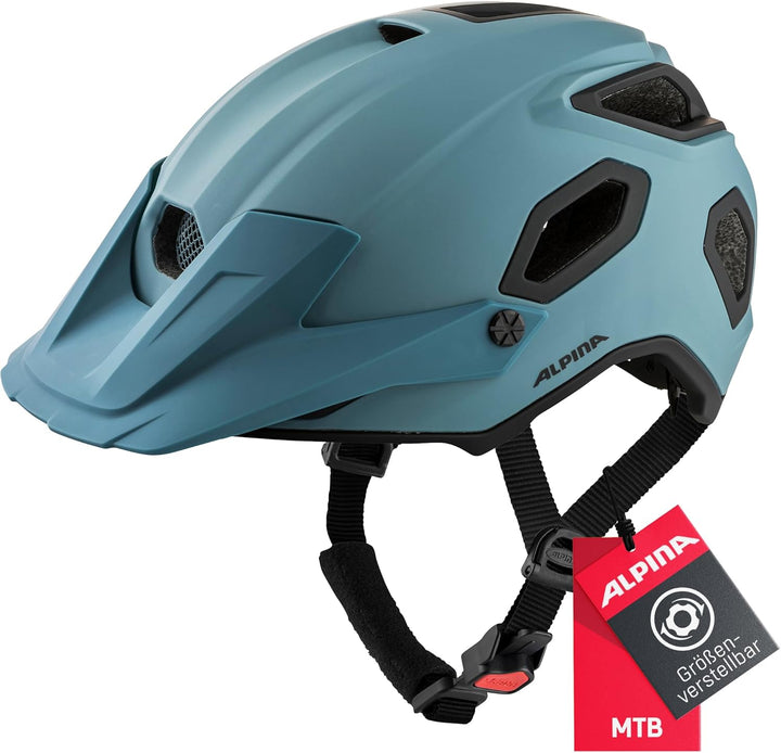 ALPINA COMOX - Widerstandsfähiger, Stossabsorbierender & Anpassbarer Enduro Fahrradhelm Mit kurzem S