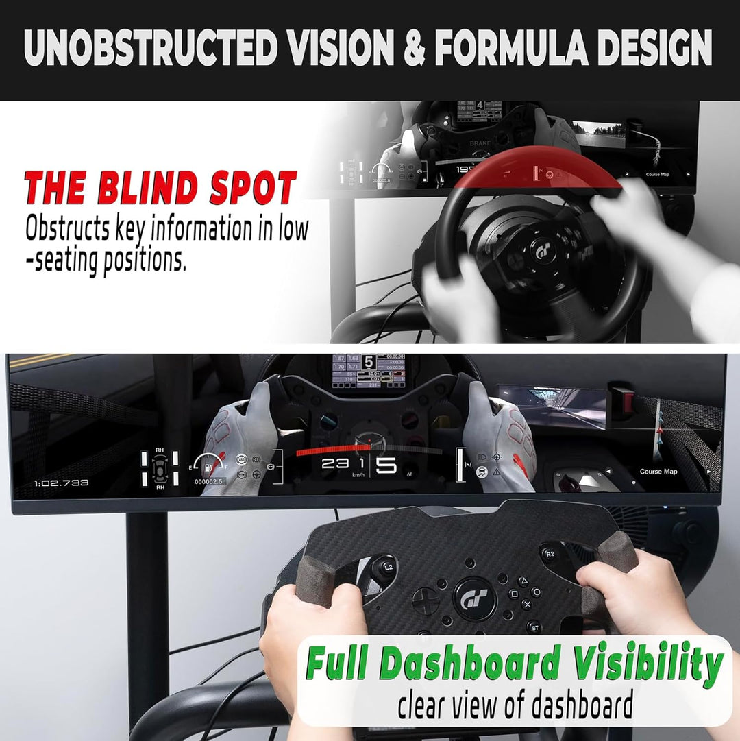 sciuU 4mm Carbon Lenkrad Mod kompatibel mit Thrustmaster T300 RS & GT Edition - 300g Leichtbau Formu