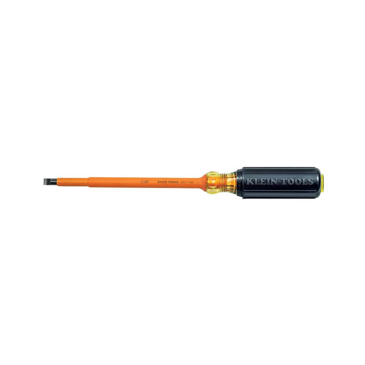 Klein Tools 602-7-INS Flachkopf-Schraubendreher, 5/16 Zoll Schrankspitze, isoliert, 17,8 cm Schaft 7