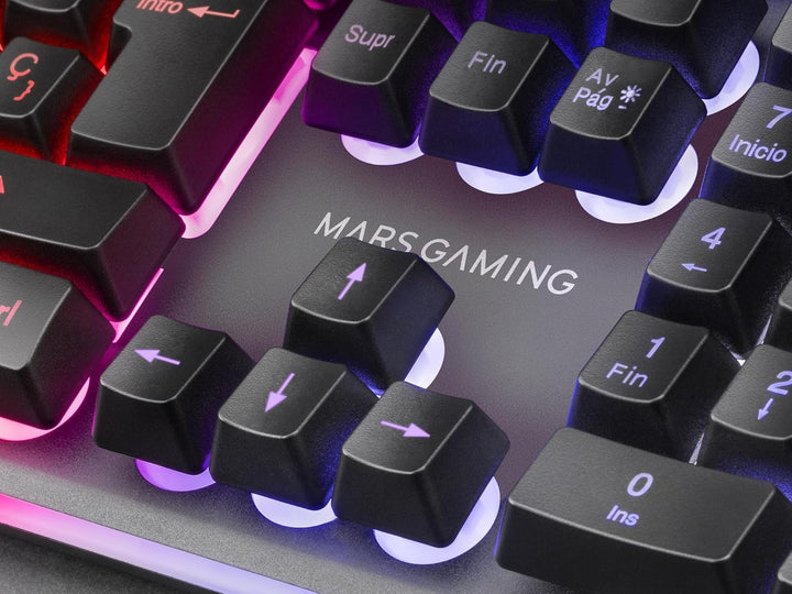 Mars Gaming MCPXBES, Combo H-Mech FRGB Tastatur, Ultralight Maus 10000DPI & XXL Mousepad, Schwarz, S