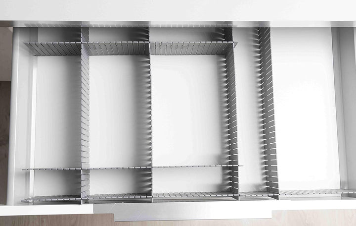 Compactor 3 Sets mit 6 Schubladentrennern, Schubladenteiler für Unterwäsche und Accessoires, verstel