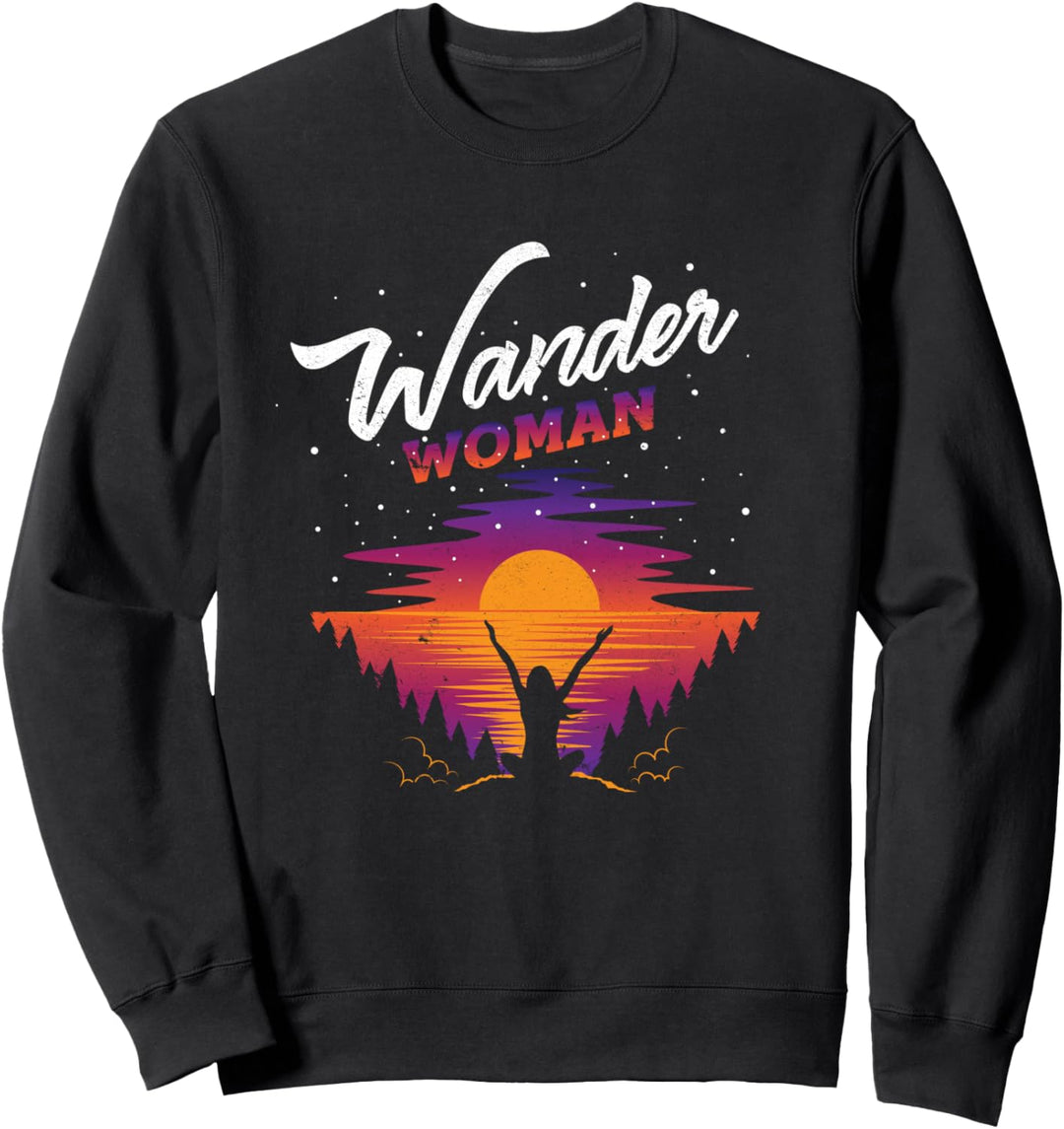 Wandern Wanderin Naturfreund Frauen Trekking Urlaub Geschenk Sweatshirt