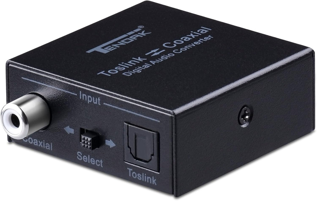Tendak Bidirektionaler Optische SPDIF Toslink zu Koaxial Digital Audio Converter, Koaxial zu Optisch