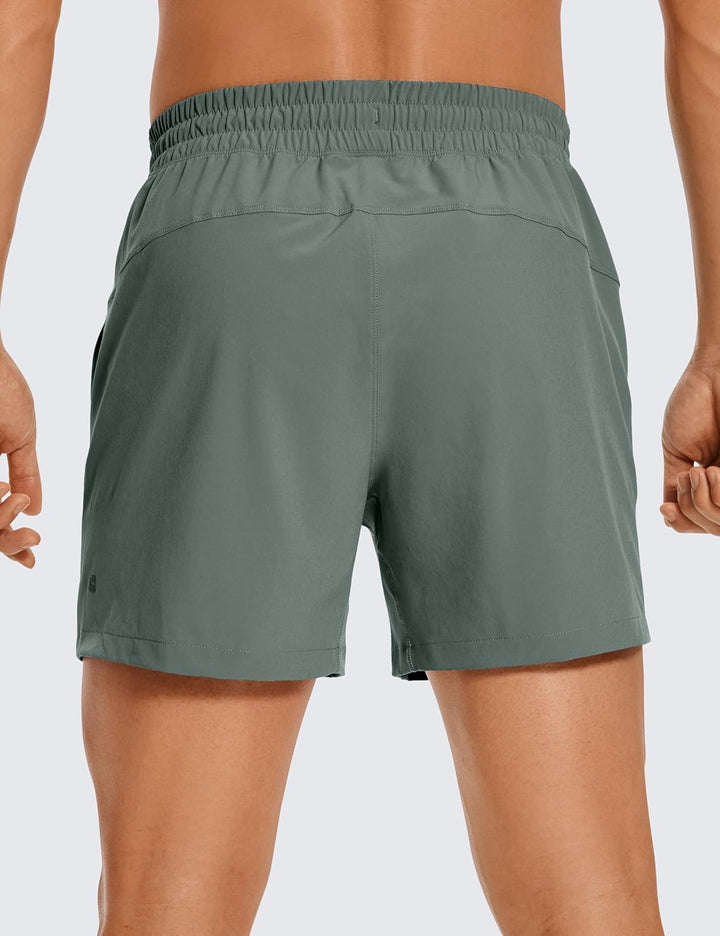 CRZ Yoga Linerless Trainingsshorts für Herren, 17,8 cm, schnelltrocknend, für Laufen, Sport, Fitness