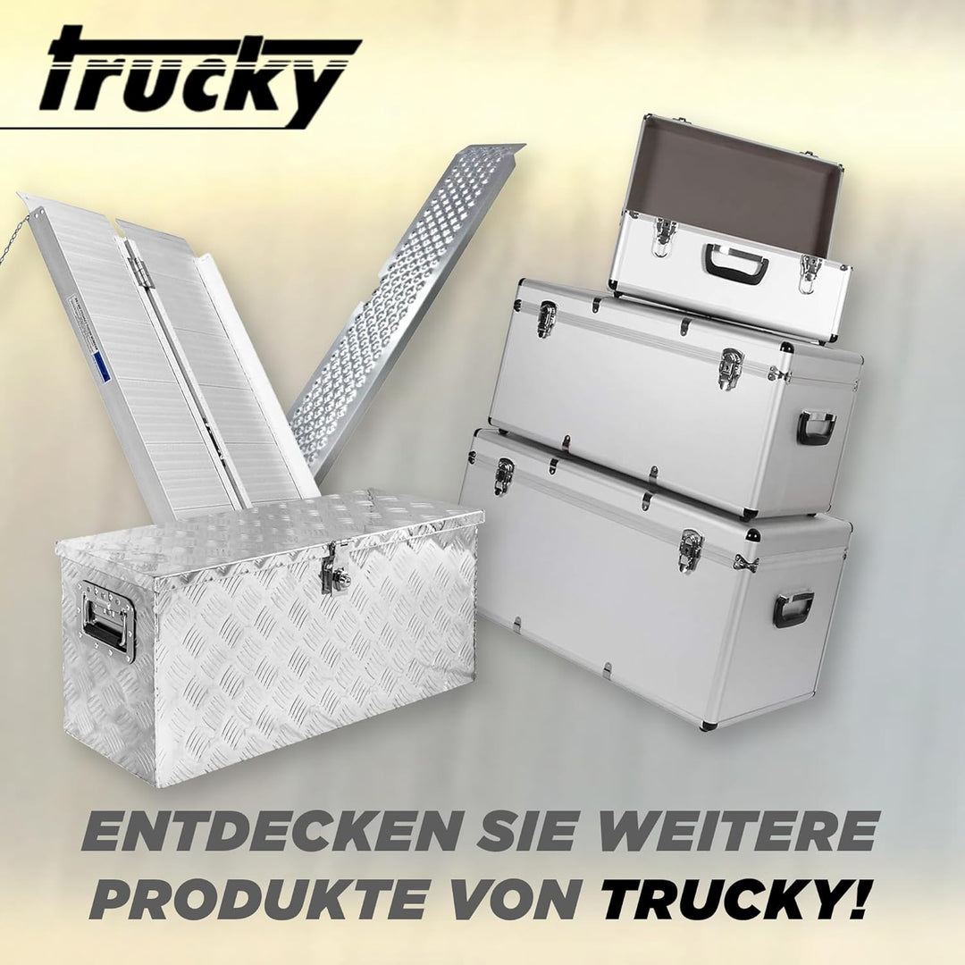 Truckbox Werkzeugbox Werkzeugkiste Anhängerbox Alubox D080 Alumium Deichselbox Trucky