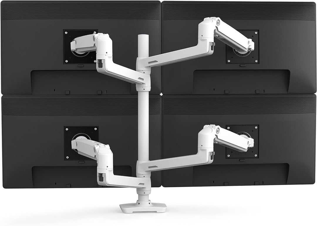 ERGOTRON 45-509-216 LX Dual Stacking Arm, Tall Pole 2 Monitore LX Stacking Arm Weiss