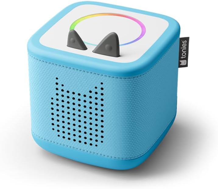 tonies Toniebox 2 Tonieplay Bundle Incl. 1 Tonieplay Spiel + Controller: Disney Quiz, Himmelblau, Au