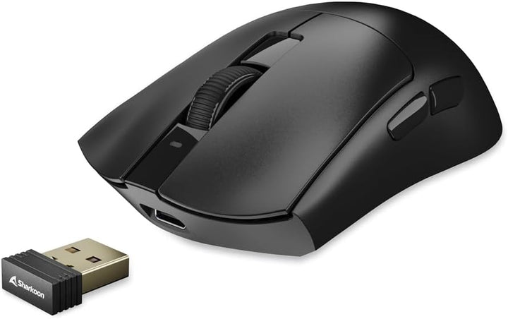 Sharkoon FIREGLIDER One Gaming-Maus, Kabelgebunden und Kabellos, Dual-Mode