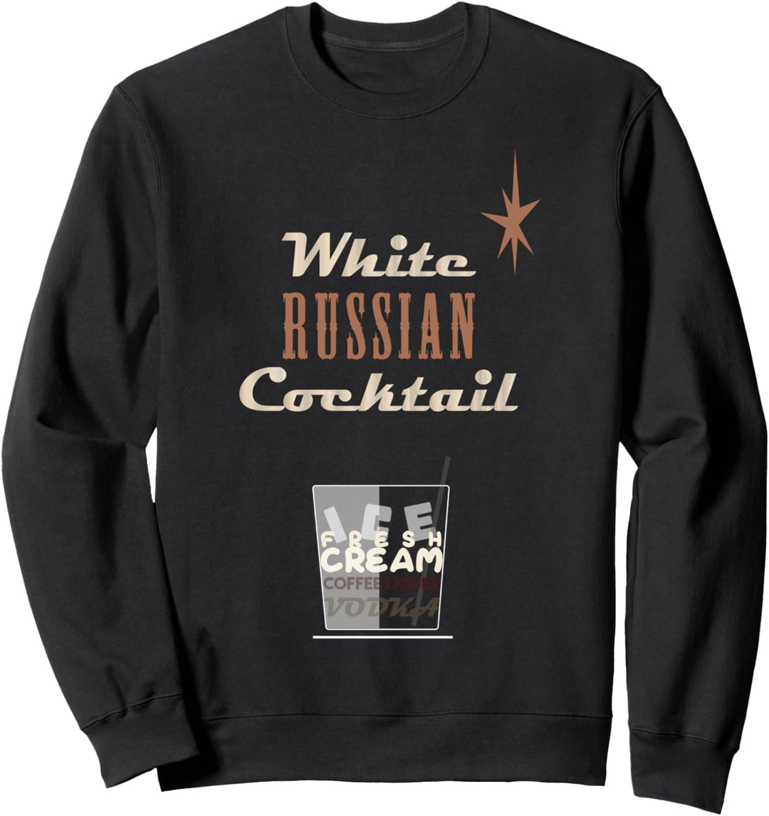 Big Lebowski White Russian Word Stack Sweatshirt