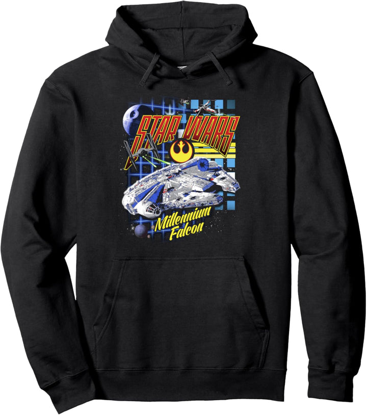 Star Wars Millennium Falcon TIE Fighter Chase Grids Pullover Hoodie
