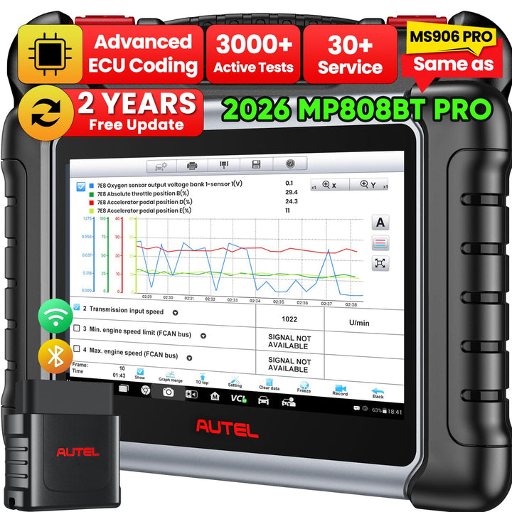 Autel MaxiPRO MP808BT PRO, 2 Jahre Kostenloses Update [im Wert von 650€], 2024 Neueres Upgrade von M