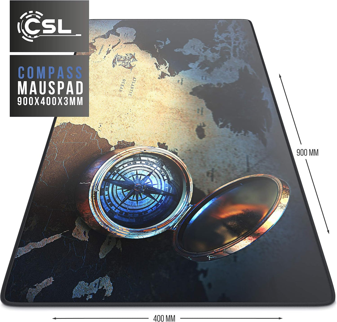 TITANWOLF - XXL Mauspad Gaming 900x400 mm - XXL Mousepad gross Motiv - Tischunterlage Large Size - v