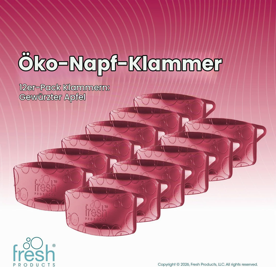 Fre-Pro by Fresh - Bowl Clip Lufterfrischer für Toiletten, Spiced Apple, Box mit 12 Stück, Spiced Ap