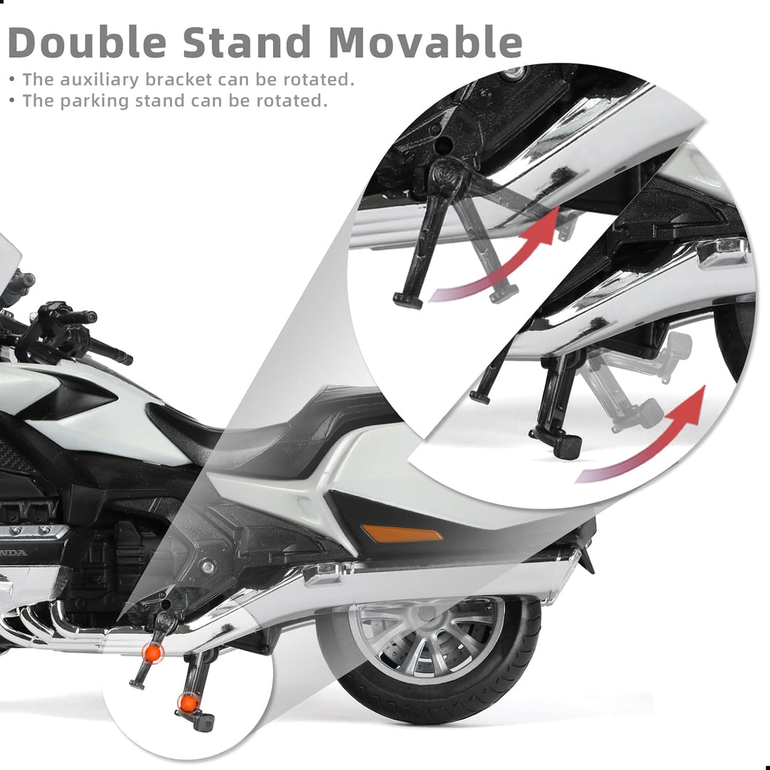 1:12 Motorrad Modell kompatibel für Honda Goldwing Legierung Diecast Motorrad Modell Spielzeug Mini