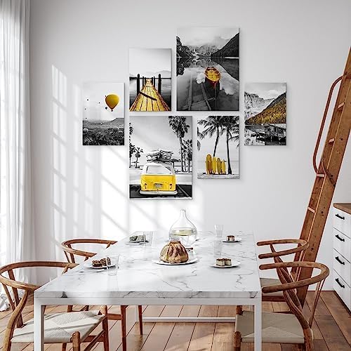 Muralo - Wandbilder Set - Leinwand Bilder Set Aufhängefertig - Bilder für Wohnzimmer Schlafzimmer -