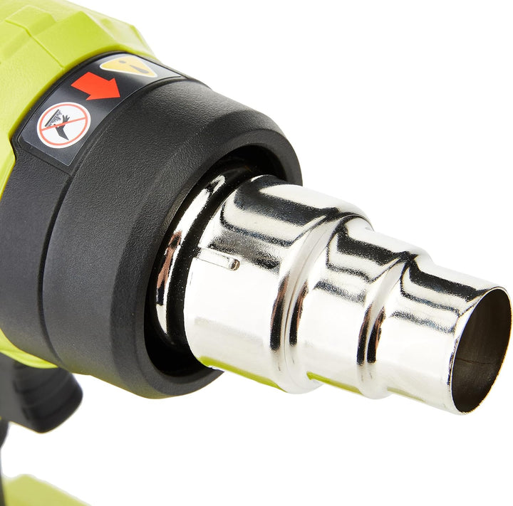 RYOBI 18 V ONE+ Akku-Heissluftgebläse R18HG-0 (Luftstrom 170l/min, Hitzegrad bis 470°, LED-Beleuchtu