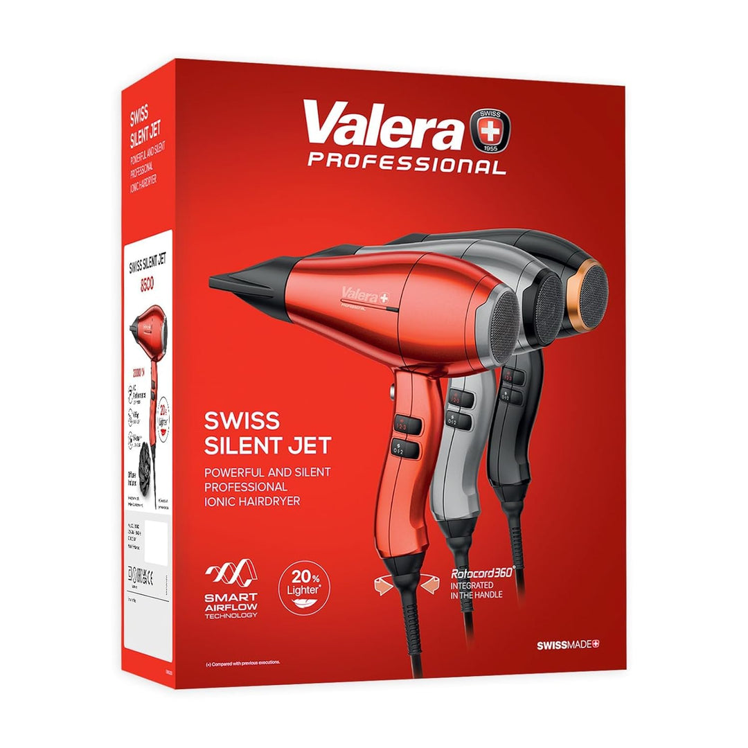 Valera, Swiss Silent Jet 8500, professioneller Haartrockner, Föhn mit leistungsstarkem Motor AC-PERF