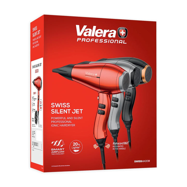 Valera, Swiss Silent Jet 8500, professioneller Haartrockner, Föhn mit leistungsstarkem Motor AC-PERF