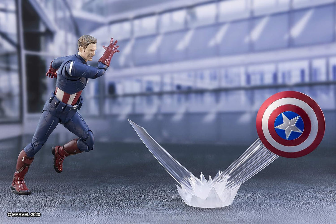 BANDAI Tamashii Nations Avengers: Endgame S.H. Figuarts Actionfigur Captain America Cap VS. Cap Edit