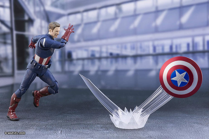 BANDAI Tamashii Nations Avengers: Endgame S.H. Figuarts Actionfigur Captain America Cap VS. Cap Edit