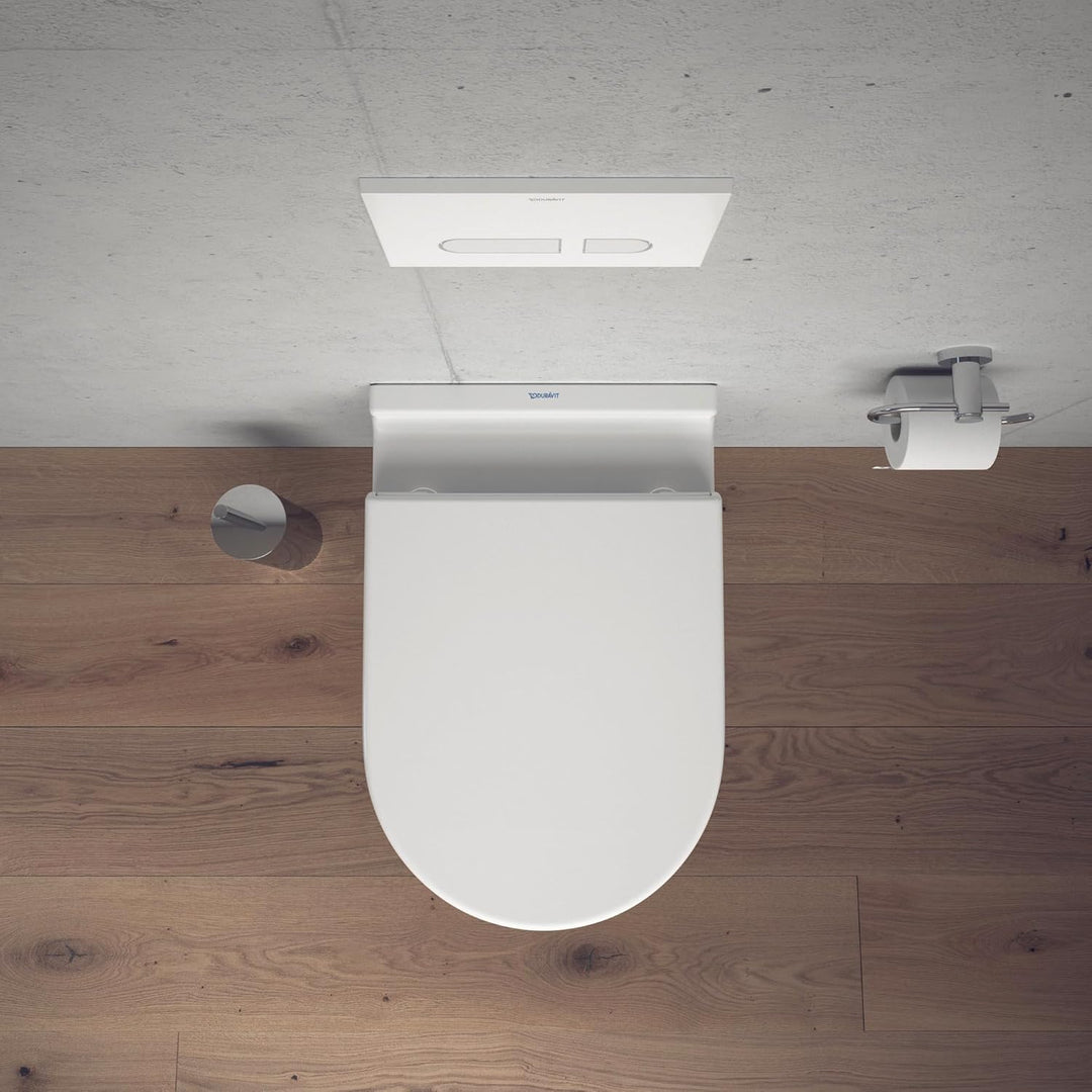 Duravit WC-Sitz Starck 3, Toilettendeckel aus Urea-Duroplast, Klodeckel mit Edelstahl Scharnieren, W