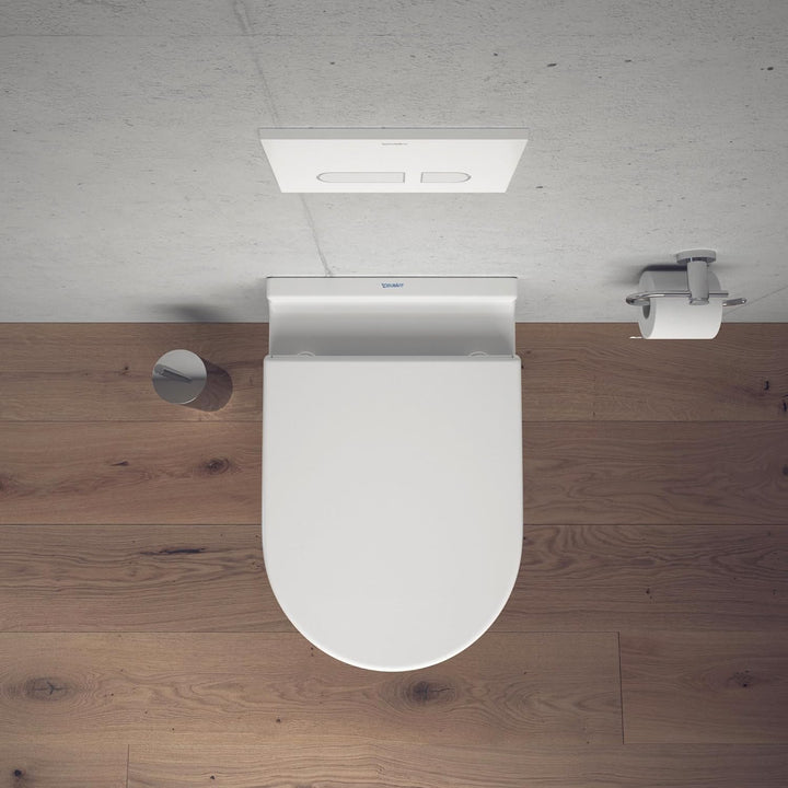 Duravit WC-Sitz Starck 3, Toilettendeckel aus Urea-Duroplast, Klodeckel mit Edelstahl Scharnieren, W