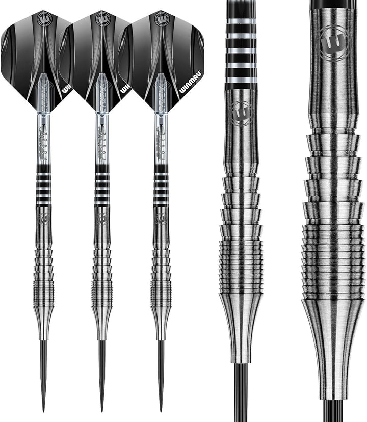 WINMAU Sniper 23 Gramm Professionelles Wolfram-Dart-Set mit Flights und Schäften (Shafts)