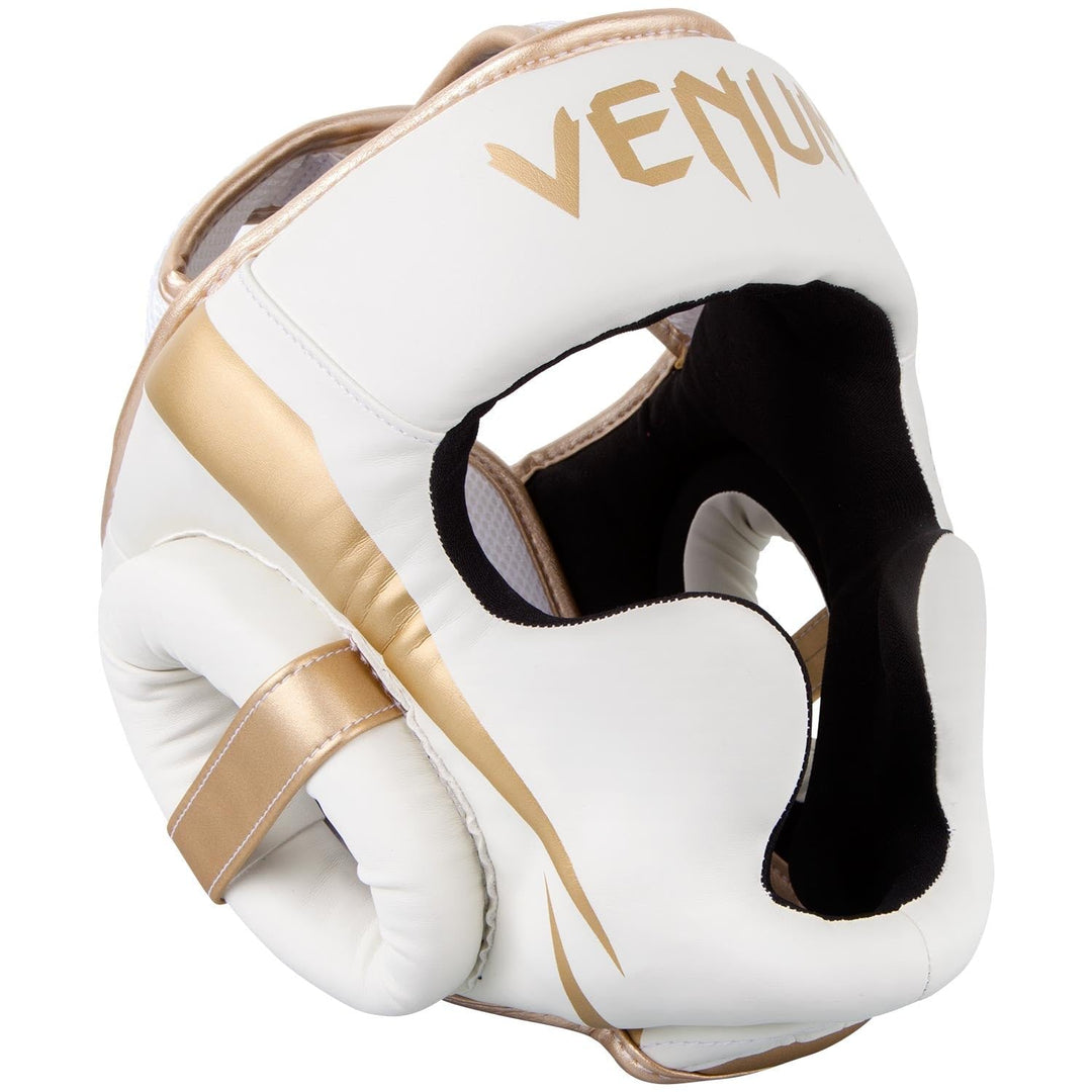 Venum Elite Kopfschutz Weiss / Gold, Weiss / Gold