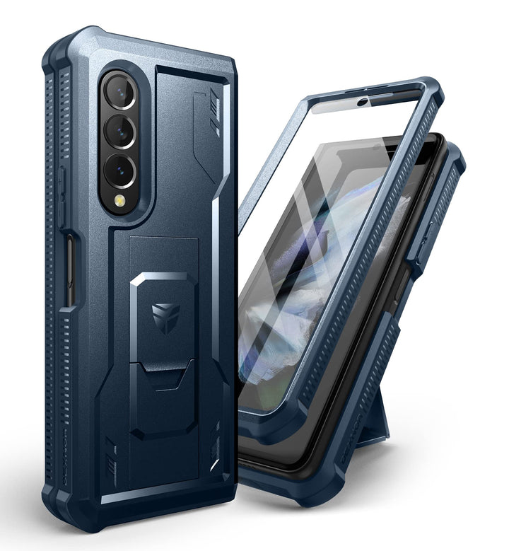 Dexnor für Samsung Galaxy Z Fold 3 5G (2021) Hülle, Full-Body Dual Layer Rugged Case mit eingebautem