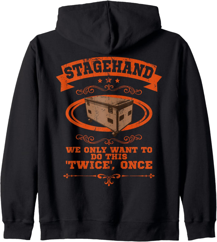 STAGEHAND Bühnenhelfer Band Roadie Veranstaltungstechniker Kapuzenjacke