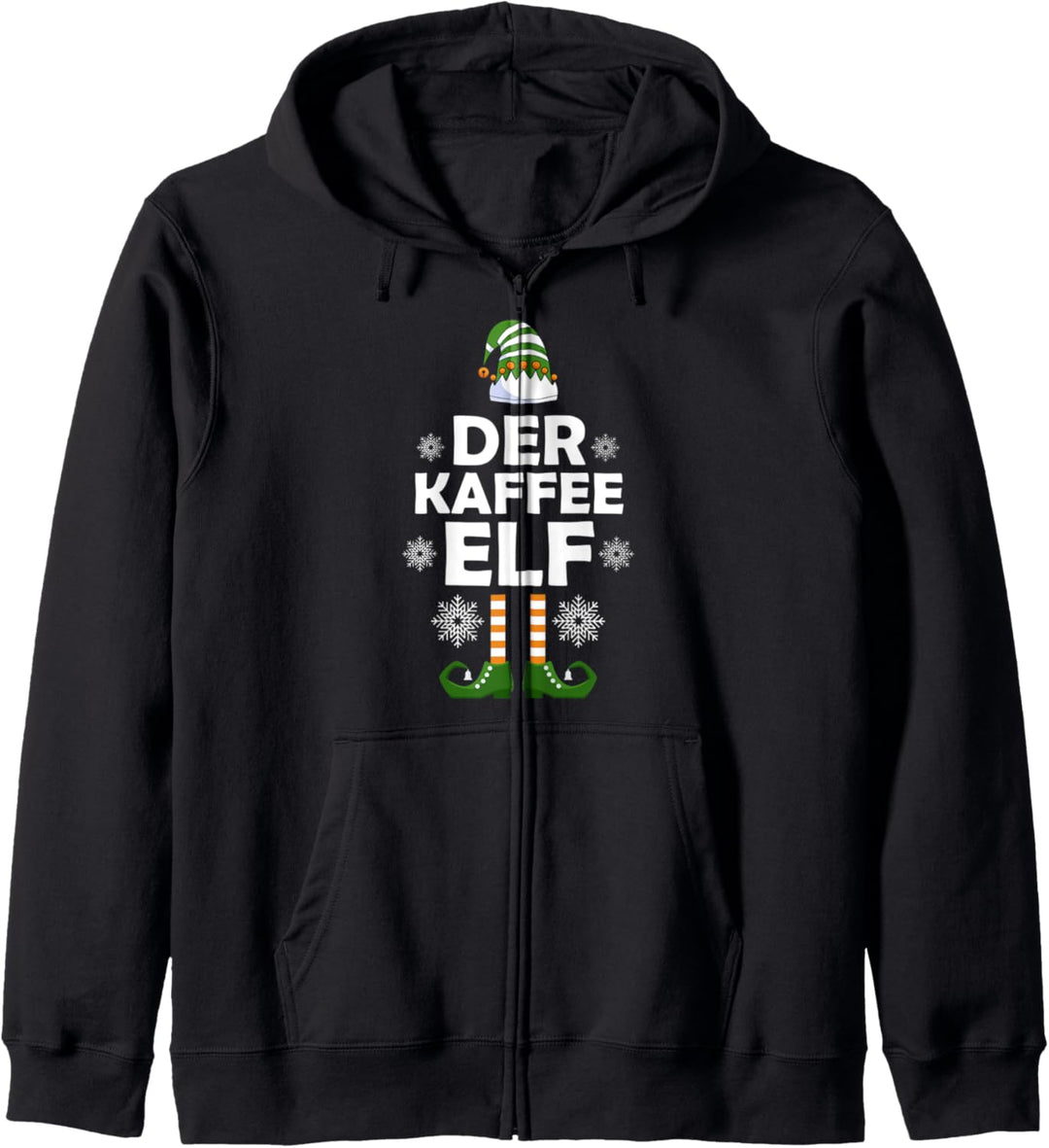 Kaffee Elf Elfen Familien Weihnachts Outfit Weihnachtself Kapuzenjacke