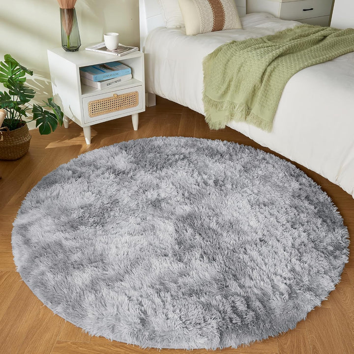 Teppich Rund Teppich Wohnzimmer Hochflor Teppiche Langflor Wohnzimmerteppich für Wohnzimmer Flauschi