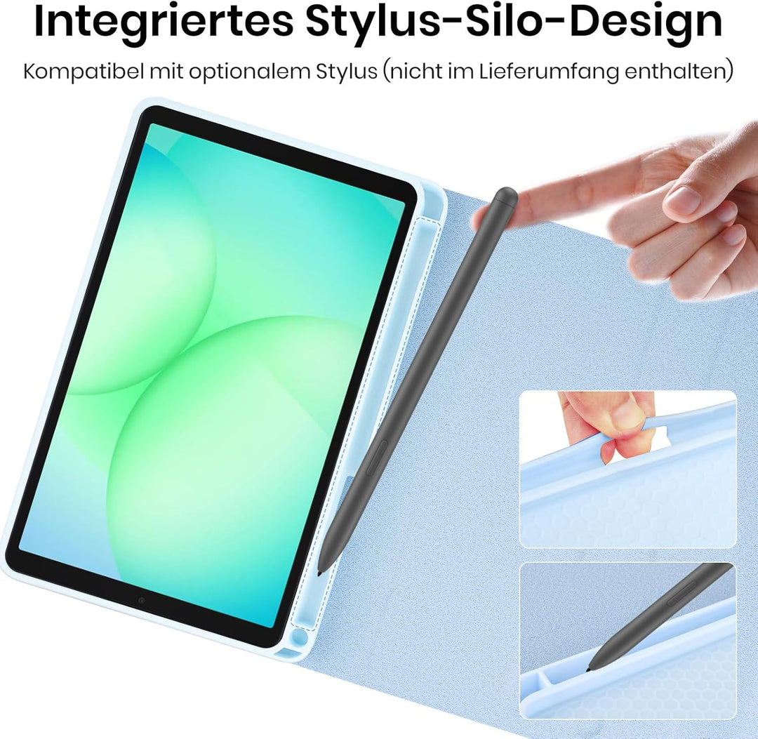 Hülle mit Tastatur für Samsung Galaxy Tab A11 / A9 8.7 Zoll 2025 | Tastatur für Samsung Galaxy Tab A