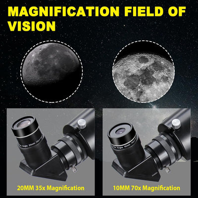 Teleskop, Teleskope für Erwachsene, professionelle Astronomie, 90 mm Öffnung, 700 mm Hochleistungste