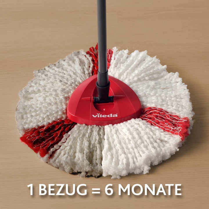 Vileda Turbo 2in1 EasyWring&Clean Ersatzköpfe | Mikrofaser Moppkopf für hygienische Bodenreinigung |