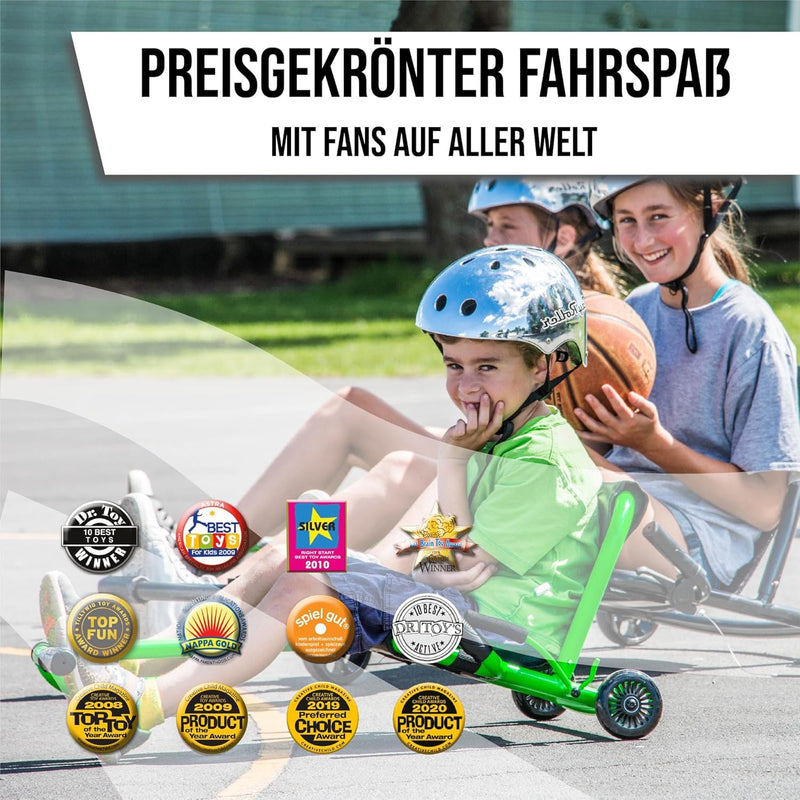 EzyRoller Pro X Fun Fahrzeug Dreirad für Jugendliche und Erwachsene Trike ab 10 Jahre, Rot