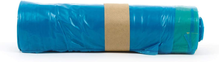 Funny AG-879 LDPE-Zugbandsäcke, 700 x 1100 mm, Typ 60, Blau, Circa 120 L, 250 Stück) Single, Single