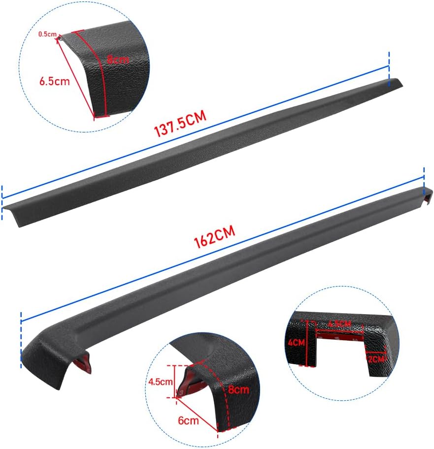 Ladekantenschutz Set 3 Teile für Double Cab Toyota Hilux 2016–2020 Pre-Facelift, Passgenauer Heckkla