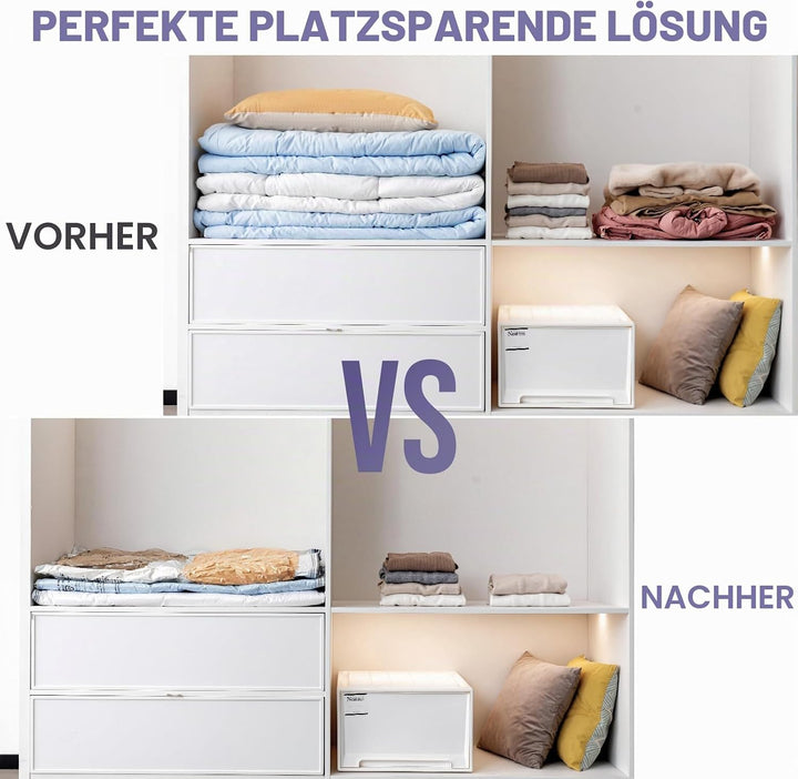 TAILI Vakuumbeutel für Bettdecken 6 Stück Super Gross 120 X 100 CM Vakuumierbeutel für Kleidung, Dec