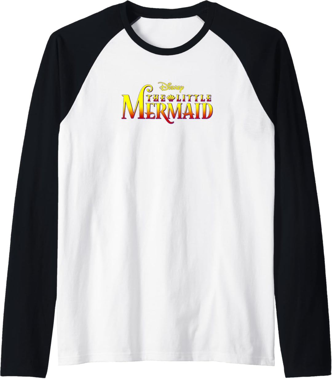 Disney The Little Mermaid Classic Logo Raglan