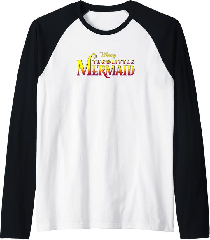 Disney The Little Mermaid Classic Logo Raglan