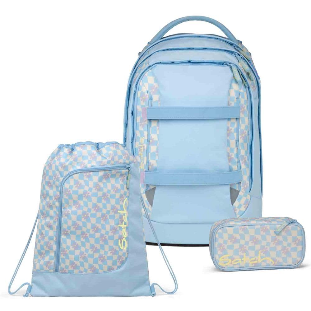Satch Pack Schulrucksack Set 3tlg. inkl. Schlamperbox und Sportbeutel (Summer Era), Summer Era