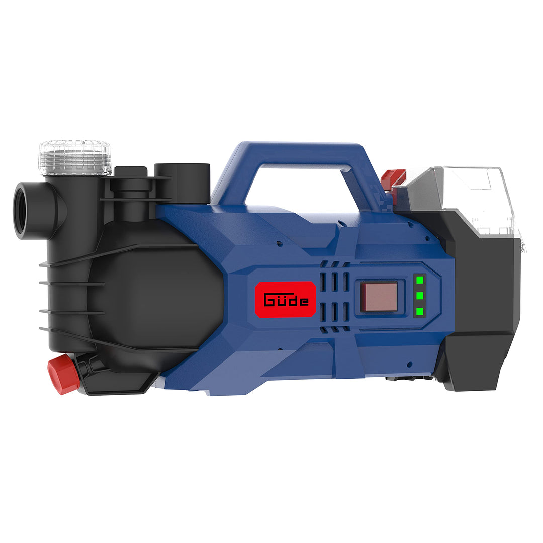 Güde 58565 Akku Gartenpumpe GP 18-0 (18 V, 2400 l/h, IG 1", max. Förderhöhe 20 m, integrierter Wasse