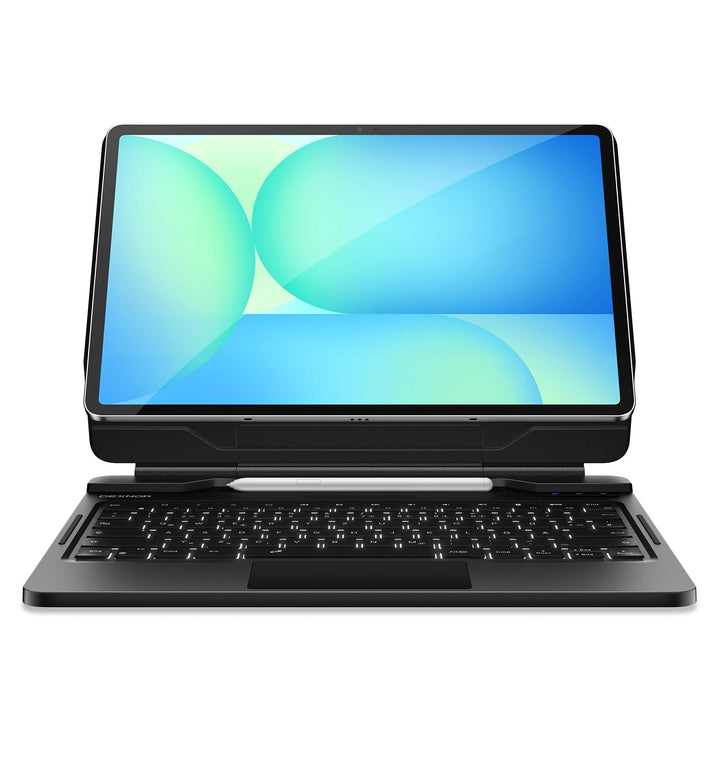 Dexnor für Samsung Galaxy Tab S10 FE+ Plus Hülle mit Tastatur 13,1" Schwebender Ausleger Magnetständ