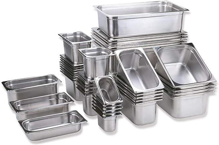 APS 81000 GN-Behälter 2/1, Gastronormbehälter Edelstahl/Abmessungen 65 x 53 cm/Höhe 2 cm/Volumen 5 L