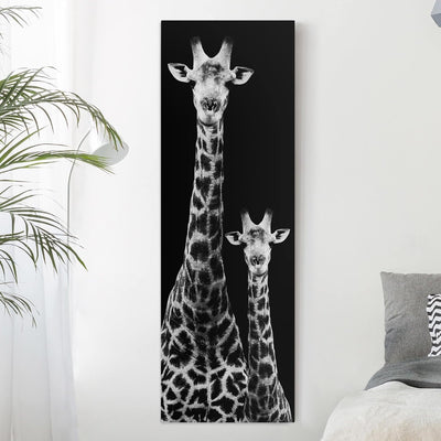 Bilderwelten Leinwandbild Top III Panorama Format 3:1 120 x 40cm Giraffen Duo 120cm x 40cm Giraffen